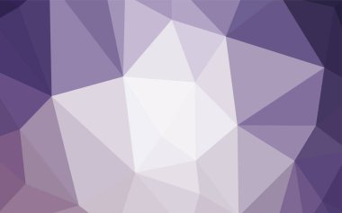 Hafif mor vektör poligonal arka plan. Tamamen yeni bir renk illüstrasyon poligonal bir tarzda. Tasarımınız için üçgen desen.