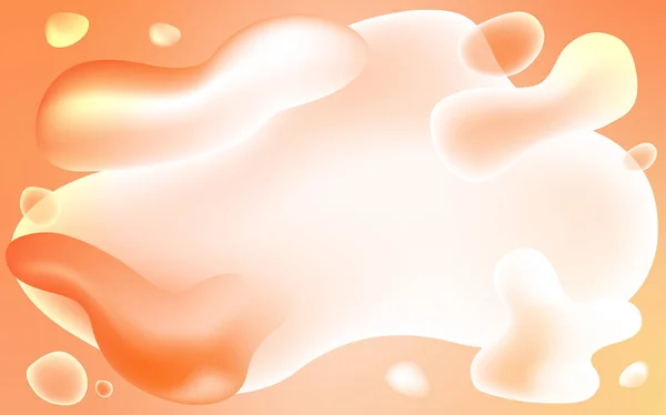 Fond Vectoriel Orange Clair Avec Rubans Pliés Illustration Tordue Brillante — Image vectorielle