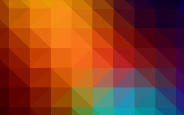 Vetor Multicolor Escuro Brilhando Fundo Triangular Ilustração Abstrata Colorida Com — Vetor de Stock