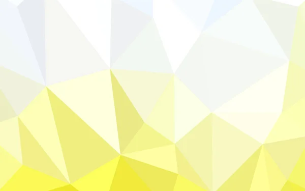 Hellgelbes Vektordreieck Mosaikdeckel Kreative Geometrische Illustration Origami Stil Mit Farbverlauf — Stockvektor