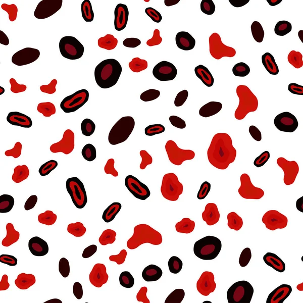 深红色矢量无缝背景与气泡 抽象背景上的模糊气泡 具有五颜六色的渐变 面料制造商的时尚设计 — 图库矢量图片