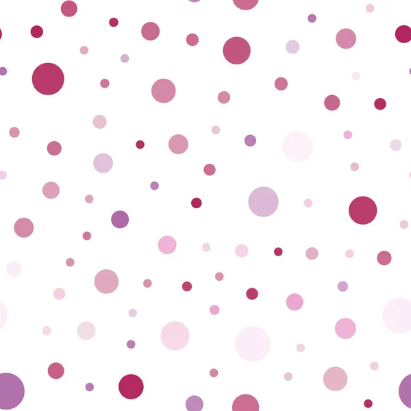 Luz Púrpura Patrón Inconsútil Vector Rosa Con Esferas Ilustración Abstracta — Vector de stock