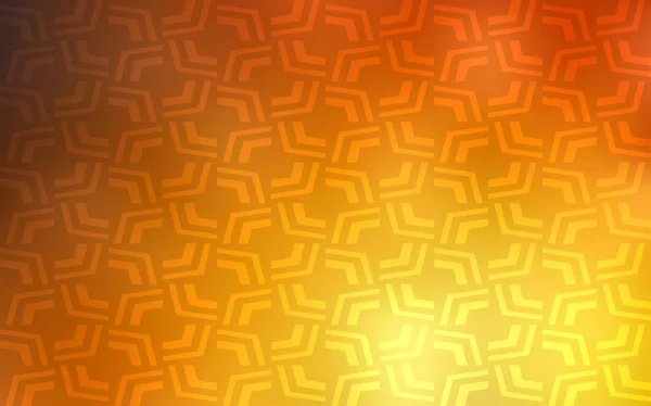 Light Orange Vector Background Curved Circles Sample Blurred Bubble Shapes — Stock Vector