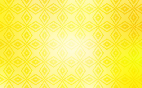 Layout Vetorial Amarelo Claro Com Linhas Retângulos Glitter Ilustração Abstrata — Vetor de Stock