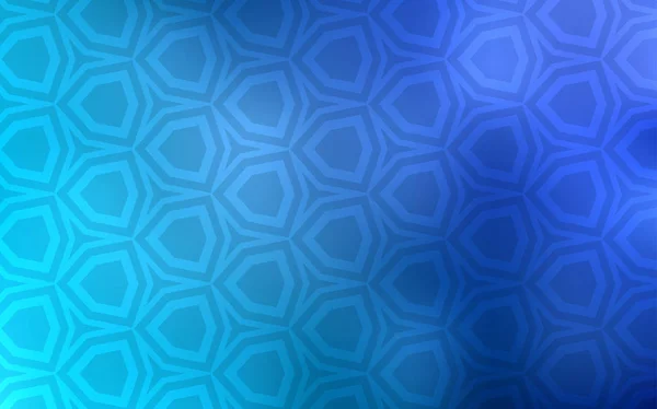 Light Blue Vector Backdrop Hexagons Blur Background Colorful Hexagons Pattern — Stock Vector