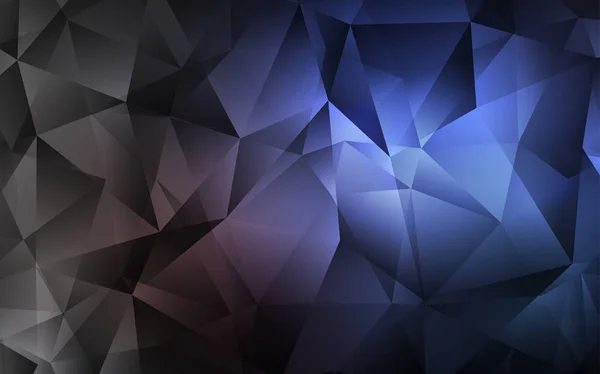 Agencement Vectoriel Bleu Foncé Avec Lignes Triangles Illustration Avec Ensemble — Image vectorielle