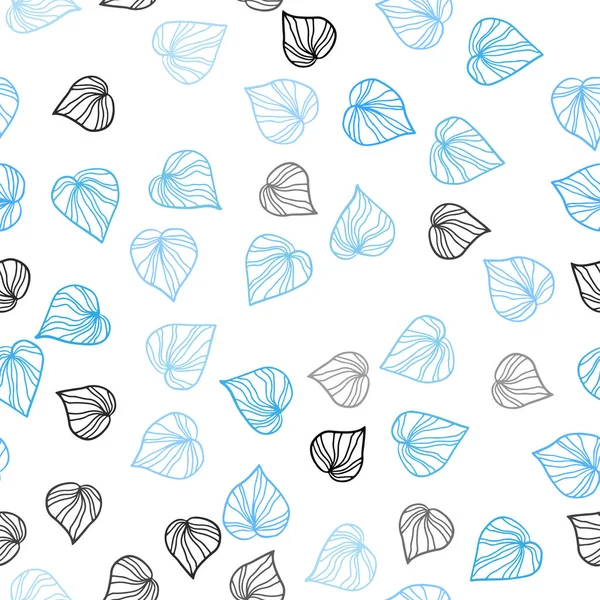 Hafif mavi vektör sorunsuz doğal zemin yaprakları ile. Hint tarzı ile bulanık dekoratif tasarım bırakır. Duvar kağıdı, kumaş üreticileri için modaya uygun bir tasarım.