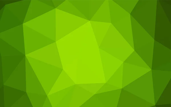 Hellgrüne Vektorgradienten Dreiecke Textur Polygonale Abstrakte Illustration Mit Farbverlauf Bestes — Stockvektor