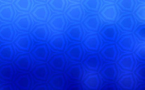 Tapa Vectorial Azul Claro Con Juego Hexágonos Hexagones Coloridos Sobre — Vector de stock