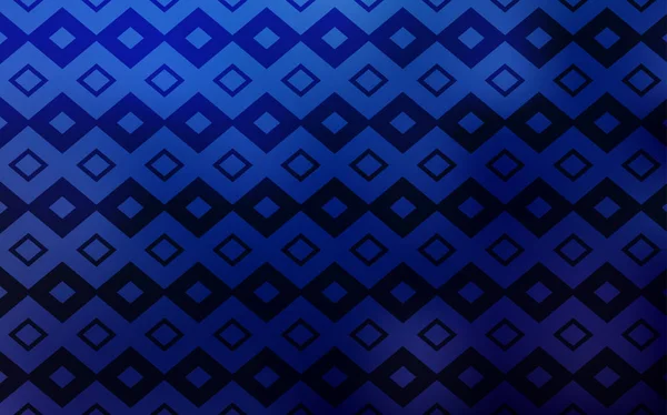 Modèle Vectoriel Bleu Foncé Avec Losange Design Décoratif Dans Style — Image vectorielle