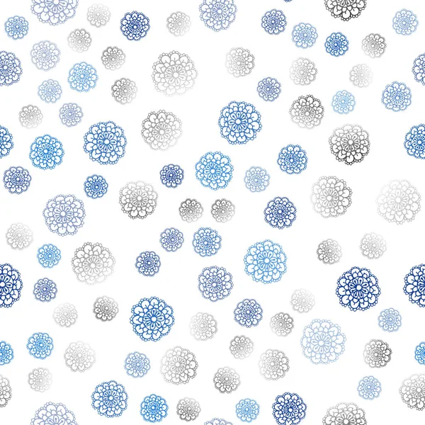 Hafif mavi vektör sorunsuz soyut doodle duvar kağıdı. Glitter soyut illüstrasyon karalama ve çiçeklerle. Dokulu deseni-ebilmek var olmak kullanılmış için Web sitesi.