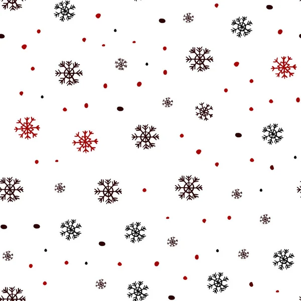 Vecteur Rouge Foncé Couverture Transparente Avec Beaux Flocons Neige Illustration — Image vectorielle