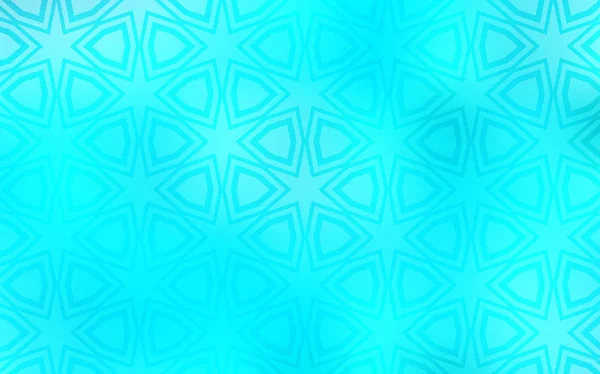Licht Blauwe Vector Achtergrond Met Gekleurde Sterren Sterren Wazig Abstracte — Stockvector