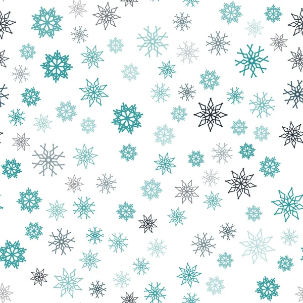 Koyu mavi, yeşil buz kar taneleri ile sorunsuz şablon vektör. Modern geometrik soyut Illustration kristalleri ile buz. Duvar kağıdı, kumaş üreticileri için modaya uygun bir tasarım.