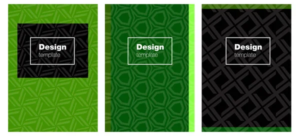 雑誌の光緑ベクトル パターン テキスト ボックスと抽象的なスタイルでぼやけた装飾的なデザイン チラシ 小冊子のパターン — ストックベクタ