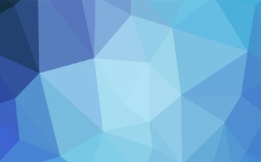Açık BLUE vektör çokgen çizimi. Origami stilinde gradyan ile yaratıcı geometrik illüstrasyon. İşiniz için yepyeni bir tasarım..