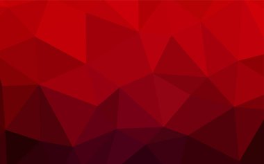 Koyu kırmızı parlayan üçgen kapak vektör. Gradyan ile Origami tarzında yaratıcı geometrik şekil. Desen için bir marka kitabın zemin.