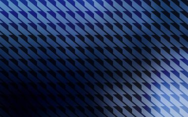 Düz çizgileri olan koyu mavi vektör düzeni. Renkli çubuklarla, soyut çizimler. Güzel geçmişiniz için şablon.