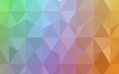 Işık çok renkli vektör arka plan poligonal. Renkli resimde üçgenler ile soyut tarzda. Tamamen yeni bir tasarım sizin broşürü.