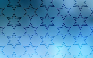 Parlak yıldız ile ışık mavi vektör düzeni. Glitter soyut illüstrasyon renkli yıldız ile. Akıllı tasarım, iş reklam için.