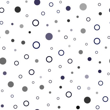 Koyu mavi vektör küreler ile seamless modeli. Soyut illüstrasyon renkli baloncuklar doğa tarzı ile. Desen tasarım pencere panjur, perdeler.