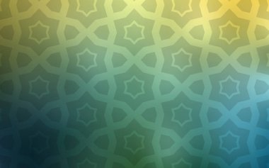 Açık yeşil, sarı vektör şablon gökyüzü yıldızlarla. Yıldız ile basit tarzda bulanık dekoratif tasarım. Akıllı tasarım, iş reklam için.