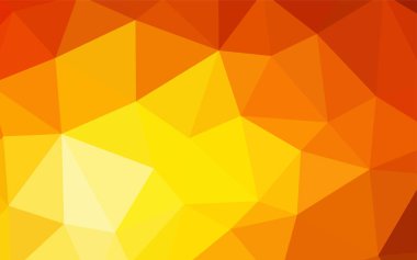 Işık kırmızı, sarı vektör soyut poligonal model. Çokgen şekilleri ile bir örnek. Web siteniz için köşeli tasarım.