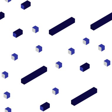 Koyu mor vektör zemin rhombus ile kesintisiz, izometrik. Modern Soyut illüstrasyon renkli dikdörtgenler ile. Doku pencere panjur, perdeler için.