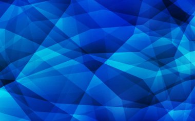 Hafif mavi vektör üçgen mozaik şablonu. Üçgenler ile renkli soyut resimde. İşiniz için en iyi üçgen tasarım.