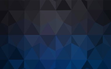 Koyu mavi vektör zemin Çokgen. Gradyan ile poligonal soyut resim. Cep telefonu arka plan için şablon.