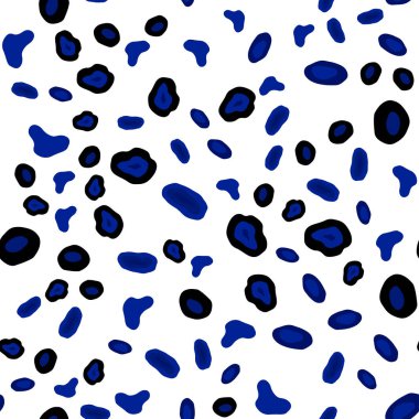 Koyu mavi noktalar ile sorunsuz kapak vektör. İllüstrasyon renkli soyut daireler parlayan ayarlanmış. Desen için modaya uygun Kumaş, duvar kağıtları.