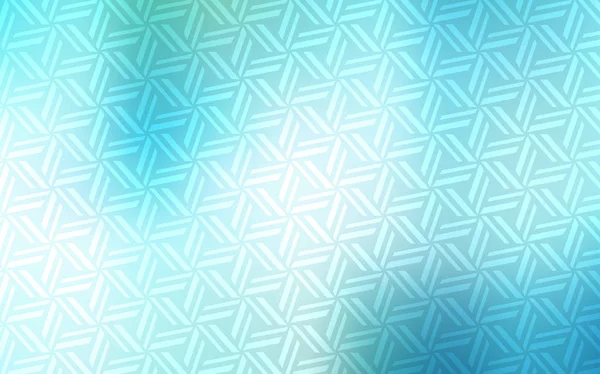 Azul Claro Diseño Vectorial Verde Con Líneas Triángulos Ilustración Abstracta — Vector de stock