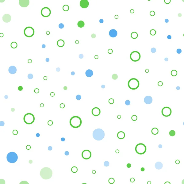 Světle Modrá Zelená Vektor Bezproblémové Šablony Kruhy Abstraktní Obrázek Barevné — Stockový vektor