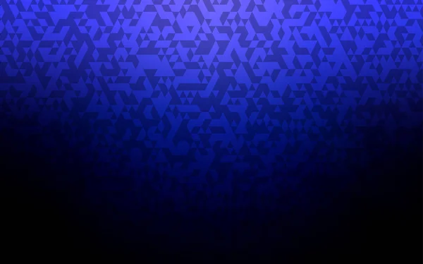 Donker Blauwe Vector Textuur Driehoekige Stijl Abstracte Kleurovergang Illustratie Met — Stockvector