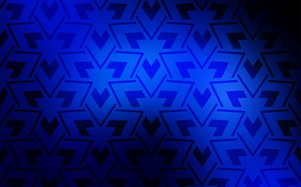 Σκούρο Μπλε Διάνυσμα Πρότυπο Γραμμές Τρίγωνα Glitter Αφηρημένη Εικόνα Τριγωνικά — Διανυσματικό Αρχείο