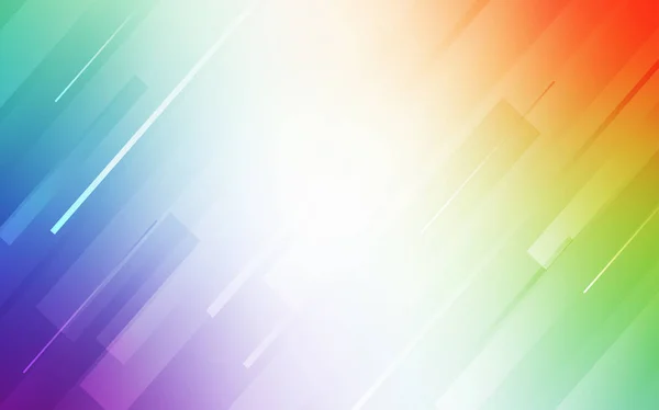 Легкая Многоцветная Векторная Компоновка Плоскими Линиями Блестящие Абстрактные Иллюстрации Цветными — стоковый вектор