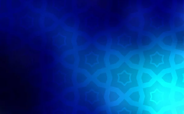 Fond Vectoriel Bleu Foncé Avec Des Étoiles Colorées Étoiles Sur — Image vectorielle