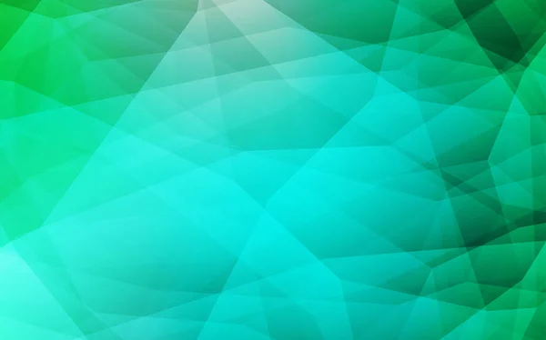 Ljus Grön Vektor Polygon Abstrakt Bakgrund Glitter Abstrakt Illustration Med — Stock vektor