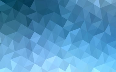 Üçgen kapak parlayan ışık mavi vektör. Geometrik şekil gradyan ile Origami tarzında. Marka kitap için yeni şablon.