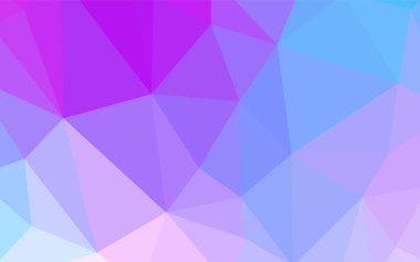 Pembe ışık, vektör üçgen düzen parlayan mavi. Üçgenler ile renkli resimde parlayan. Marka kitap için yeni şablon.