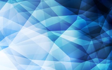 Açık BLUE vektörü soyut çokgen şablonu. Zarif üçgenleri olan soyut çizimler. İşiniz için yepyeni bir tasarım..