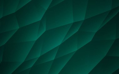 Çizgiler, üçgenler ile koyu yeşil vektör düzeni. Üçgen doğa tarzı ile güzel illüstrasyon. İşletme reklam, kitapçıklar, broşürler için desen