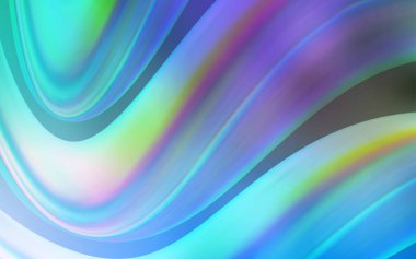 Açık mavi, yeşil vektör arka plan eğri daireler ile. Zarif bir parlak örnek gradyan ile. Arka plan için dokulu dalga deseni.