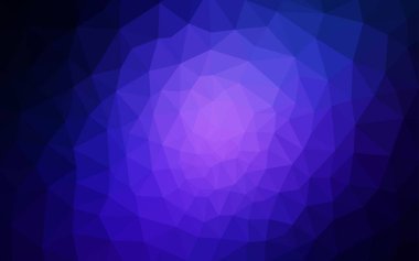 Koyu mavi vektör Çokgen arka plan. Renkli resimde gradyan ile poligonal tarzı. Desen için bir marka kitabın zemin.