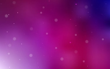 Koyu mor, Pembe noktalar ile kapak vektör. Bulanık damla Glitter soyut Illustration yağmur. Güzel tasarım, iş reklam için.