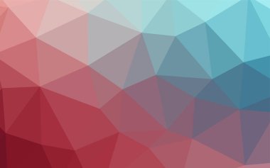 Açık mavi, kırmızı vektör düşük poli doku. Tamamen yeni bir renk illüstrasyon poligonal bir tarzda. Cep telefonu arka plan için şablon.