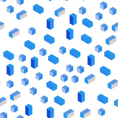 Mavi vektör kesintisiz, izometrik arka plan ile dikdörtgen ışık. Dikdörtgenler ile soyut degrade illüstrasyon. Kartvizit, Web siteleri için şablon.