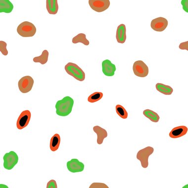 Işık çok renkli vektör daire şekilleri ile sorunsuz düzeni. Bulanık damla Glitter soyut Illustration yağmur. Desen için modaya uygun Kumaş, duvar kağıtları.