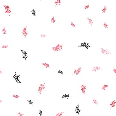 Işık kırmızı vektör sorunsuz zemin yaprakları ile. Bulanık tarzı ile yaratıcı şekilde bırakır. Tekstil, kumaş, duvar kağıtları için tasarım.