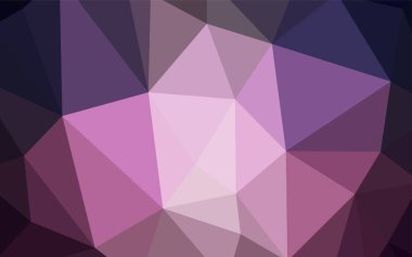 Koyu mor vektör zemin Çokgen. Tamamen yeni bir renk illüstrasyon poligonal bir tarzda. Afiş için tamamen yeni şablon.